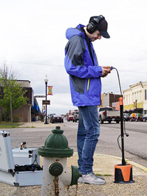 water line leak detector