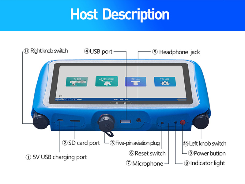 Outdoor Movable Water Leak Detection Trolley