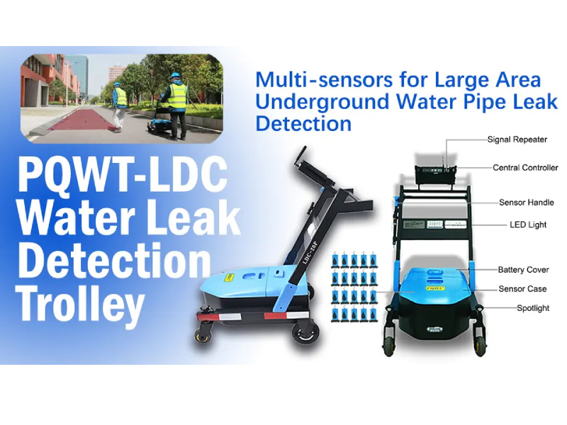 Outdoor Movable Water Leak Detection Trolley