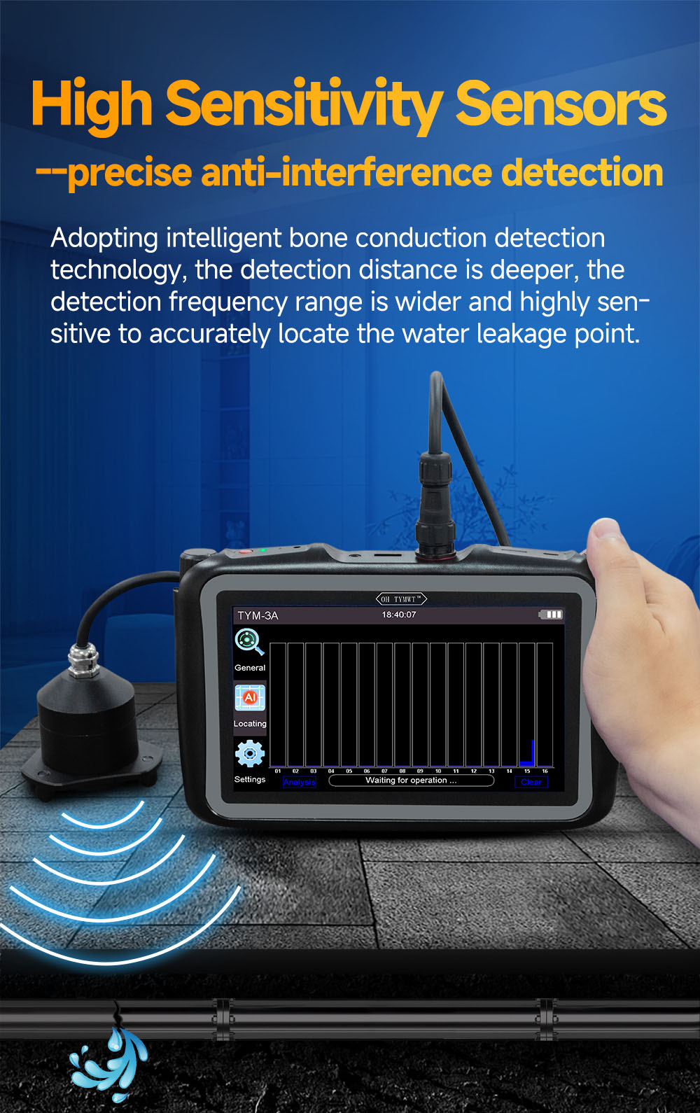 TYM-A Water Leak Detector
